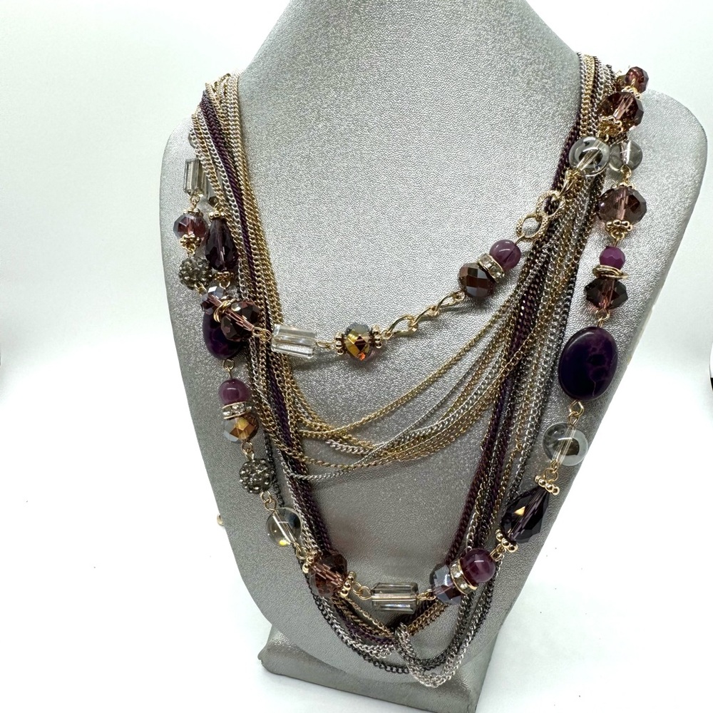 🆕 NWT 🆕 The Limited - Long Multilayer and Colorful Necklace - Vintage